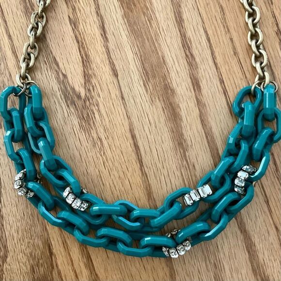 J.Crew | Resin Link Layer Necklace | 21” Adjustable - Picture 2 of 4